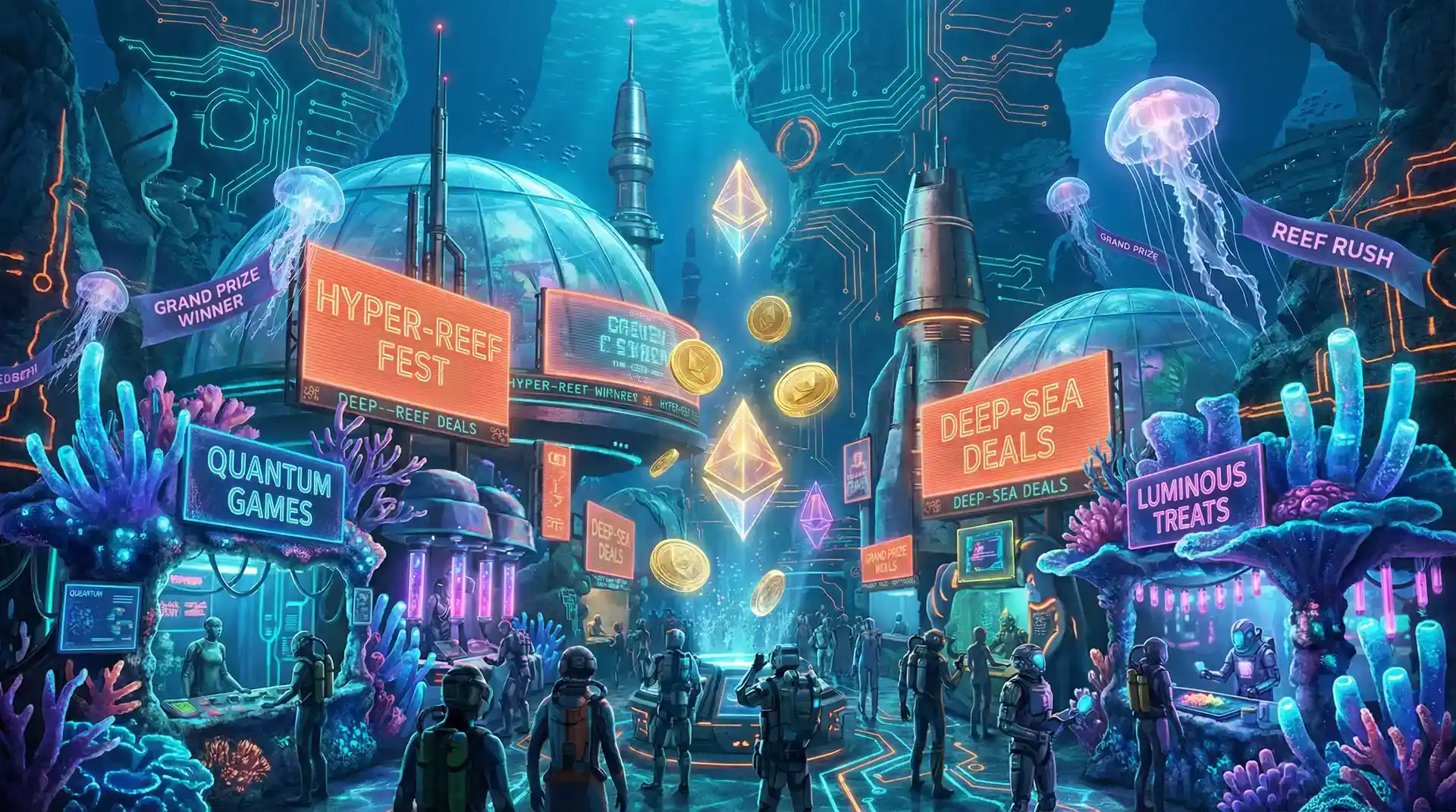 竞博 首充狂欢夜海底珊瑚广告牌